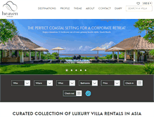 Tablet Screenshot of heaven-rentals.com